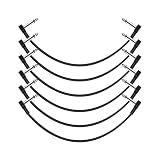 GOGHOST 6-Pack 12 inch Flat Guitar Patch Cables Pedal Cable