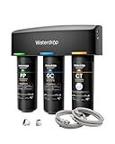 Waterdrop TSA 8 Layer Under Sink Water Filter System, Under Sink Water Filtration System, Reduces PFAS, PFOA/PFOS, Fluoride, Chlorine, Bad Taste & Odor, NSF/ANSI 42 Certified, Direct Connect to Faucet
