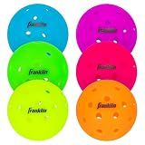 Franklin Sports X-40 USAPA Approved Tournament Pickleballs - 6 Pack - Neon