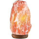 UMAID Himalayan Salt Lamp 8–10"(7–11 lb) Dimmable Pink Rock Salt Lamp with Wooden Base & Night Light Bulb, Spa Decor for Meditation Room, Massage Stones Ambiance, Desk & Bedroom,Gifts for Men & Women