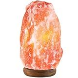 UMAID Himalayan Salt Lamp 8–10"(7–11 lb) Dimmable Pink Rock Salt Lamp with Wooden Base & Night Light Bulb, Spa Decor for Meditation Room, Massage Stones Ambiance, Desk & Bedroom,Gifts for Men & Women
