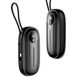 Rechargeable Hand Warmers 2 Pack, 8000mAh Dual-Sided Electric Pocket Heater, 5 Heating Levels, Full-Palm Fast Heating Up to 24H, Built-in USB-C Cable, LED Display, Gifts for Men Women