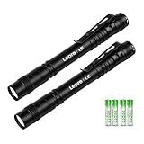 LE LED Pen Flashlights, Lightweight, Mini, Waterproof Pocket Flashlight with Clip, 2 Pack Small Flashlights for Inspection, Work, Emergency