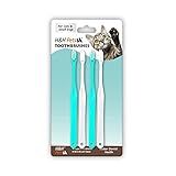 H&H Pets Toothbrush for Small Dogs & Cats - Soft and Extra Small Toothbrush Designed for Cats, Puppies, and XS Breed Dogs Like Teacups, Chihuahuas, Yorkshire, and Poodle, 4 Count Pack