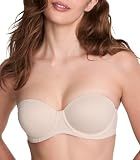 Victoria's Secret Pink Wear Everywhere Strapless Push Up Bra, Beige, 34C