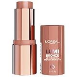 L'Oreal Paris Lumi Bronze Le Stick Soleil Bronzer Stick, Cream-To-Powder Bronzer For A Sunkissed Face Makeup Glow, 100 Sunkissed Rosé