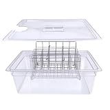 WELKOR 26 QT Sous Vide Container with Lid,Sous Vide Cookers Compatible with Anova, Joule, Nano, Wancle,Perfect for Chicken, Beef,Parties and Professionals (26 qt containers with lids and racks)