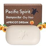 Pacific Spirit Moisturizing Shampoo Bar with Argan Oil for dry Hair - High Shine - Tropical Scent - SLS free, Sulfate-Free, Soap-Free, Zero Waste, Vegan, 3.53 Oz