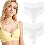 4pcs Chest Wrinkle Pads, Silicone Reusable Decollete & Cleavage Anti Wrinkle Patches From Side Sleeping for Overnight Use Gentle Skincare Silicone Patches for Women