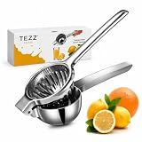 Upgrated Lemon Squeezer, Stainless Steel Manual Hand Juicer For Citrus Lime