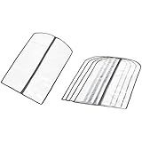 Amazon Basics Zippered PEVA Garment Bag, Dust Cover for Clothing Protection, Translucent White, 5-Pack