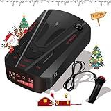 2026 Newly Radar Detector with Mute Memory, City/Highway Mode, Long Range Tracking, LED Display, Ideal Gift for Cars, BLACK01