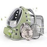 Cawypety Expandable Cat Backpack,Cat Bubble Backpack Carrier for Carrying Cats, Pets and Small Dogs,Airline-Approved,Designed for Travel, Hiking, Walking,Car