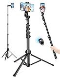 Nineigh 71" Tripod for iPhone, Phone Tripod Selfie Stick with Remote, Cell Phone Tripods & Tall Travel Tripods for Recording Video Selfies Photo, Compatible with iPhone 16 15 14 Pro Max 13 Android