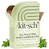Kitsch Clarifying Tea Tree & Mint Conditioner Bar - Hair Conditioner for Scalp & Oil Control - Vegan Conditioner for Women and Men, Color-Safe, Sustainable Hair Care - 2.7 oz