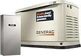 Generac Guardian 22kW Home Standby Generator with 200 Amp Transfer Switch - Automatic Whole House Backup Power for Storms, Emergencies, and Outages, WiFi Enabled, Runs on Natural Gas or Liquid Propane