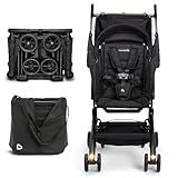 Munchkin® Night Owl™ Lightweight Travel Stroller with Wheel Lights, Ultra Compact Baby Stroller for Everyday Travel and Easy Storage, Essential Gear for Babies & Toddlers, Black