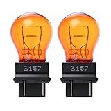 Kadiby 3157NA Bulb 4157NA Bulbs 12v 27/7w Parking/Turn Signal/Daytime Running Lamp(DRL) Amber Car Light Bulbs Auto Signal Bulb Fit for F150 F250-F350 Fiesta Expedition Grand Cherokee (2 Pack)