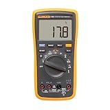 Fluke 17B+ Digital Multimeter, for Electrical Applications, Measures AC/DC Voltage 1000V, Current Measurements to 10A, Resistance, Continuity, Diode, Capacitance, Frequency, and Temperature Testing