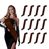 12pcs Brown Sashes for Badges, Scout Senior Pirate Custom Sash - Engraving Wedding Party Favors & DIY Party Supplies
