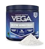 Vega Micronized Creatine Monohydrate Powder, Unflavored – 5g Pure Vegan Creatine for Men & Women, Strength, Performance & Muscle Growth, 100 Servings (17.6 oz)