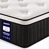 Anyhot,Queen Mattress,10 Inch Medium Firm Hybrid Bed Mattresses,Queen Mattress Size with High Density Foam and Independent Pocket Springs,Release Pressure,Cool and Breathable