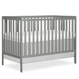 Dream On Me Synergy 5-in-1 Convertible Crib in Cool Grey, Greenguard Gold Certified