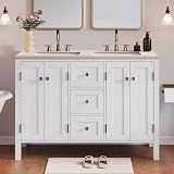 DWVO 47 Inch Bathroom Vanity with Double Sink