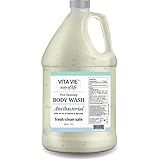 VITA VIE Body Wash Refill, Lemon Scent, Antibacterial Soap for Hands and Forearms With Hazel, Willow Bark Extract, and Tea Tree Oil, Clean Nourishing Formula, Vegan, Paraben Free, Non GMO, 64 FL Oz