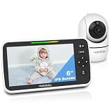 HelloBaby 6" No WiFi Video Baby Monitor with Camera Audio, 33H Battery