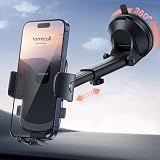 Lamicall Car Phone Holder Military-Grade Suction Cup Dashboard Windshield