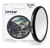 Tiffen 58mm Slim Circular Polarizer Filter for Camera Lens, Glare Control, Contrast Increase, Color Enhancing