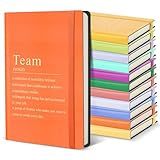 Moinchore Team Appreciation Gifts Bulk Leather Inspirational Notebooks A6 Employee Journal Team Notepads Inspirational Gifts for Group Coworkers Staff Worker Nurse(Charming Hues,24 Pack)