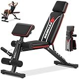 TYRSEN Adjustable Weight Bench & Workout Bench & Leg Extension for Home Gym, Foldable Bench Press for Full Body Workout with Leg Developer & Preacher Pad, 900Lbs Capacity & Space-Saving Design