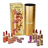 MAC Cosmetics Limited Edition Golden Girls Miniature Lustreglass Lipstick Vault x 12 - Vault and 12 Mini Lipsticks - Travel Size