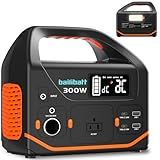 Portable Power Station, 300W Power Generator 266wh Camping Lithium Battery, Power Station for Home Use, Outdoor, Emergency Backup with 110V Pure Sine Wave AC Outlet