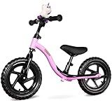 KRIDDO Toddler Balance Bike 2 Year Old, Age 24 Months to 5 Years Old, Early Learning Interactive Push Bicycle with Steady Balancing, Gift Bike for 2-5 Boys Girls, Purple