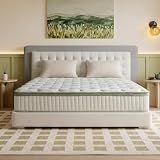 King Size Mattress, 14 Inch Hybrid King Mattress in a Box, Medium Firm Memory Foam Mattress, with Individual Pocket Springs, Upgrade Zoned Support, Motion Isolation&Pressure Relief, CertiPUR-US