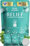 Body Restore Shower Steamers Aromatherapy 15 Pack – Fathers Day Gift for Dad, Birthday Gifts for Women & Men, Spa Stress Relief & Relaxation Self Care Gifts – Premium Eucalyptus Essential Oil Tablets