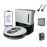 Shark AI Ultra Voice Control Robot Vacuum with Matrix Clean Navigation, Home Mapping, 60-Day Capacity, XL Self-Empty Base for Homes with Pets, Carpet & Hard Floors, Cool Grey