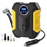 Digital Air Compressor for Car Auto Pump Portable Tire Inflator with LED Light DC 12V