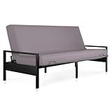 Milliard Memory Foam Futon Mattress – Full Size (Frame Not Included) (Grey)