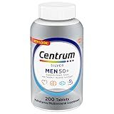 Centrum Silver Men's 50+ Multivitamin with Vitamin D3, B-Vitamins, Zinc for Memory and Cognition - 200 Tablets