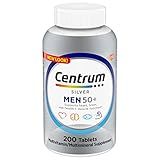 Centrum Silver Men's 50+ Multivitamin with Vitamin D3, B-Vitamins, Zinc for Memory and Cognition - 200 Tablets