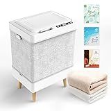 VIPBATH 35L Foldable Towel Warmer Bucket, Fits 3 Large Towels or 2 Robes, Fast Heating, One-Piece Space-Saving Design, High-Temperature Indicator, ETL Certified