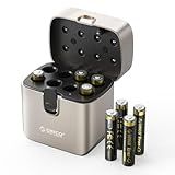 ORICO AAA Rechargeable Lithium Batteries Set 8-Pack with Charger, 1500 Cycles, 2H Fast Charging, 1.5V Constant Output - EV8P