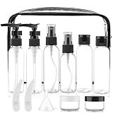 Cosywell Travel Size Bottles for Toiletries 13 Pack 2oz TSA Approved Toiletry Bottles Leak Proof Travel Kit for Women Men TSA Clear Toiletry Bag Shampoo Lotion Skincare Cosmetic Container