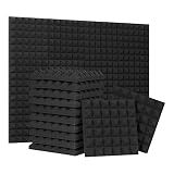 24 Pack 2” Thick Pyramid Acoustic Foam, Sound Proof Foam Panels for Walls