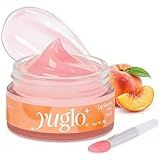 YUGLO Lip Sleeping Mask | Peach Flavor | Hydrating & Soothing Lip Treatment for Dry, Chapped Lips | Plumps & Moisturizes | Overnight Lip Repair