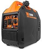 WEN Super Quiet 2350-Watt Portable Inverter Generator with Fuel Shut Off, Gasoline Power, Ultra Lightweight (56235i), Black